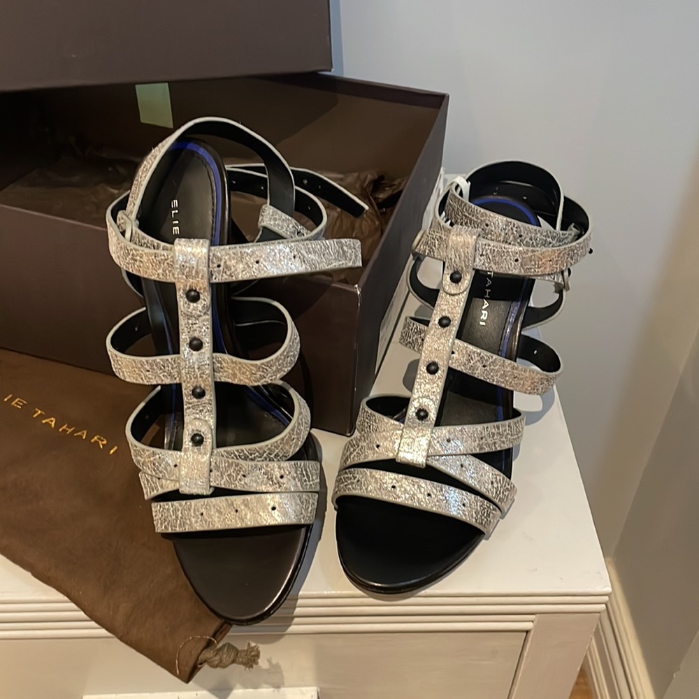 NWT Elie Tahari Heeled Sandals - Size 6.5 - Picture 2 of 13